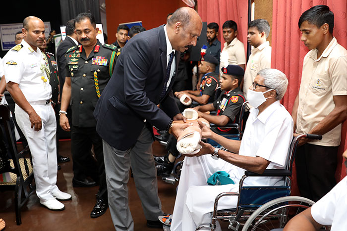 Prosthetic limb distribution ceremony held at Ranaviru Sevana in Ragama Sri Lanka